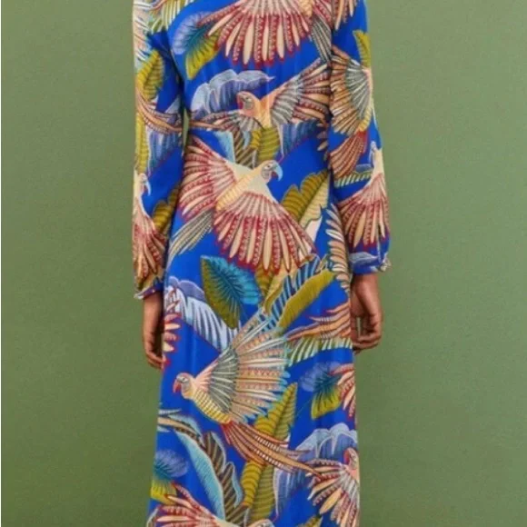 Farm Rio macaw dress new with tags size medium - Picture 2 of 12